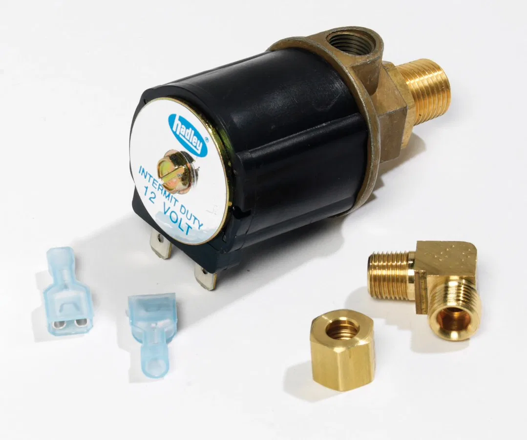 H00550C – HADLEY HORNS Air Horn Solenoid Valve, 12 Volt Horn Mount 1/4 Inch NPT Outlet Fitting x 1/4 Inch Inlet Fitti...